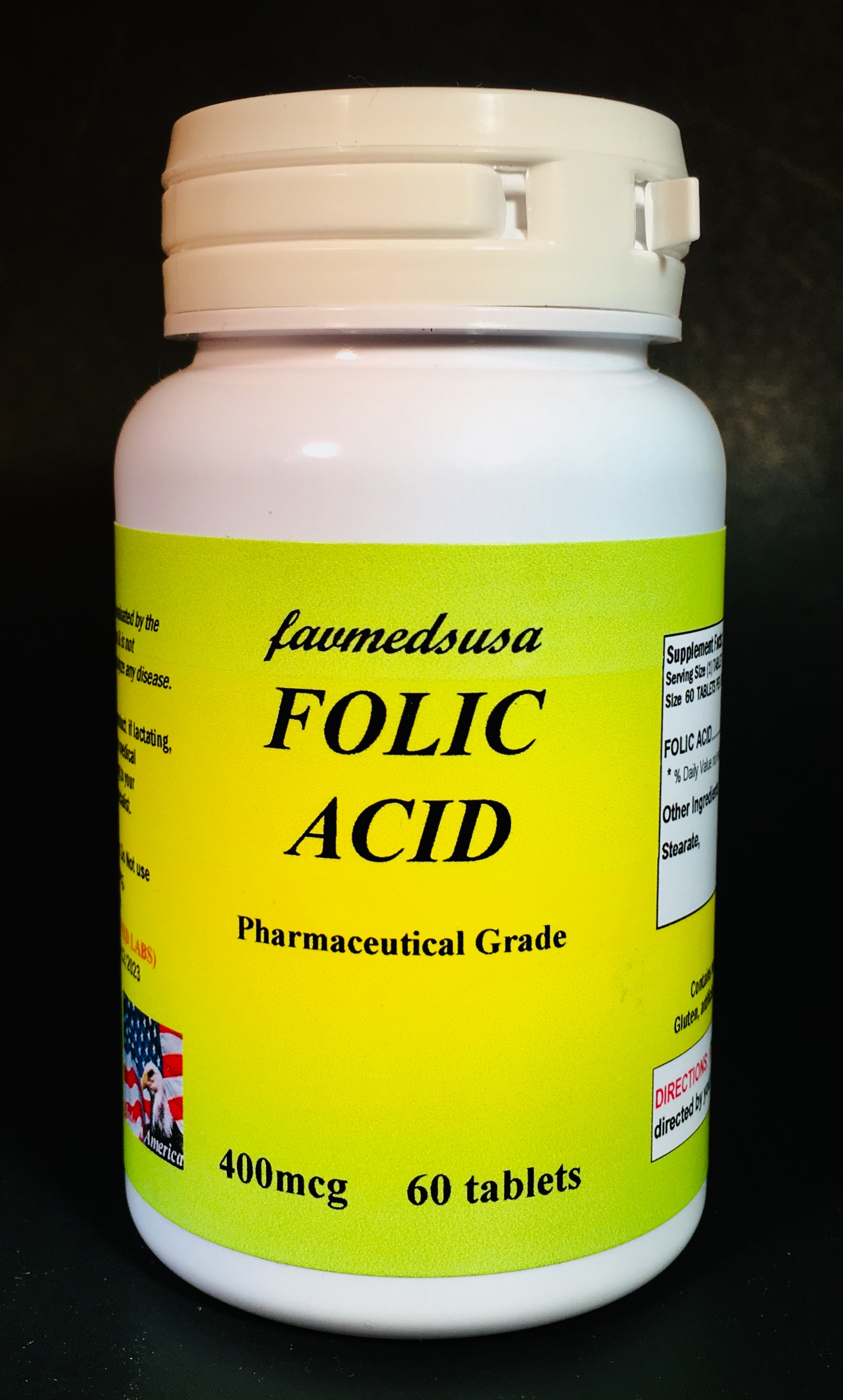 Folic Acid - 60 Tablets